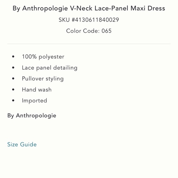 Nwt Anthropologie salmon Lace insert Maxi Dress - Picture 6 of 6